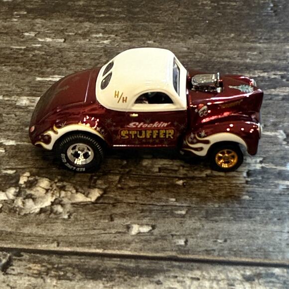 Hot Wheels Red Line Club 2022 Holiday Car 41 Willys Gasser Stockin’‎ Stuffer NIB - Picture 7 of 16